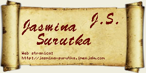 Jasmina Surutka vizit kartica